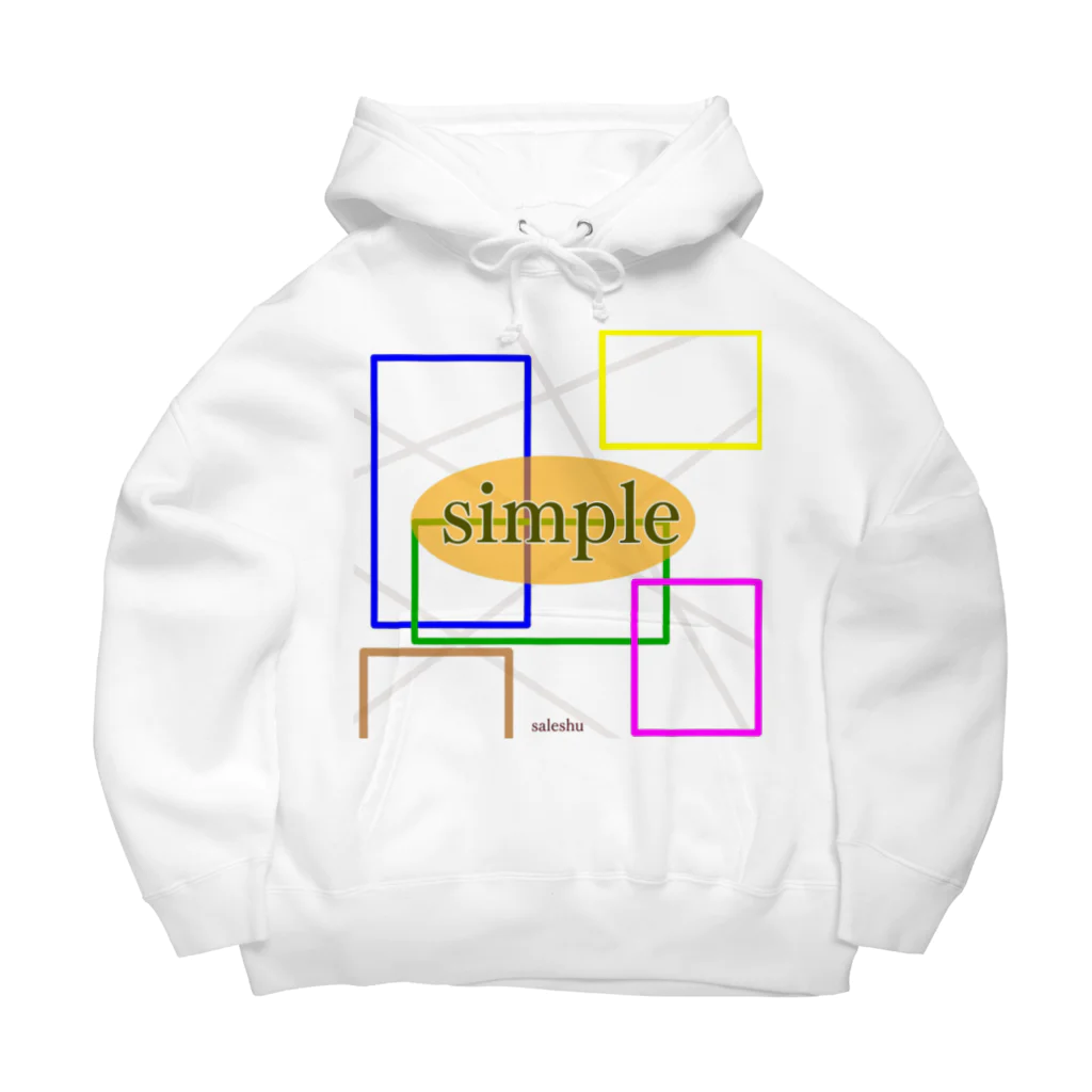 saleshuのsimple ビッグシルエットパーカー