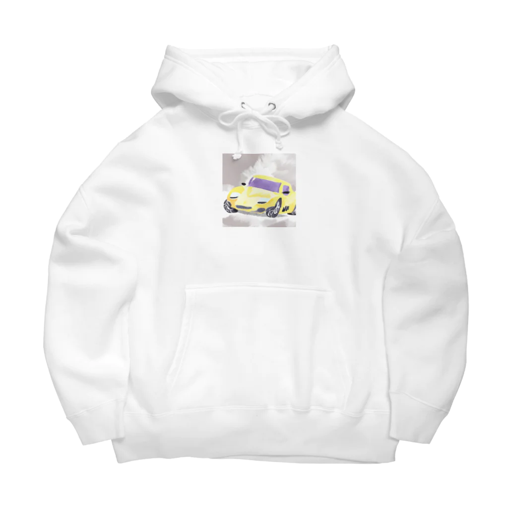 katapiiiの人気！水彩画風スポーツカー Big Hoodie