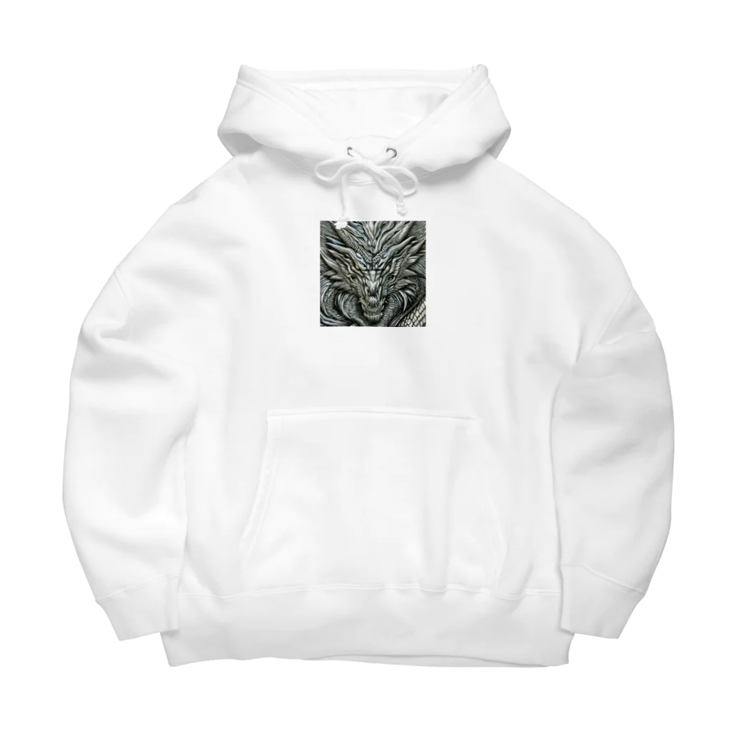 ５６アイテムズの銀龍 Big Hoodie