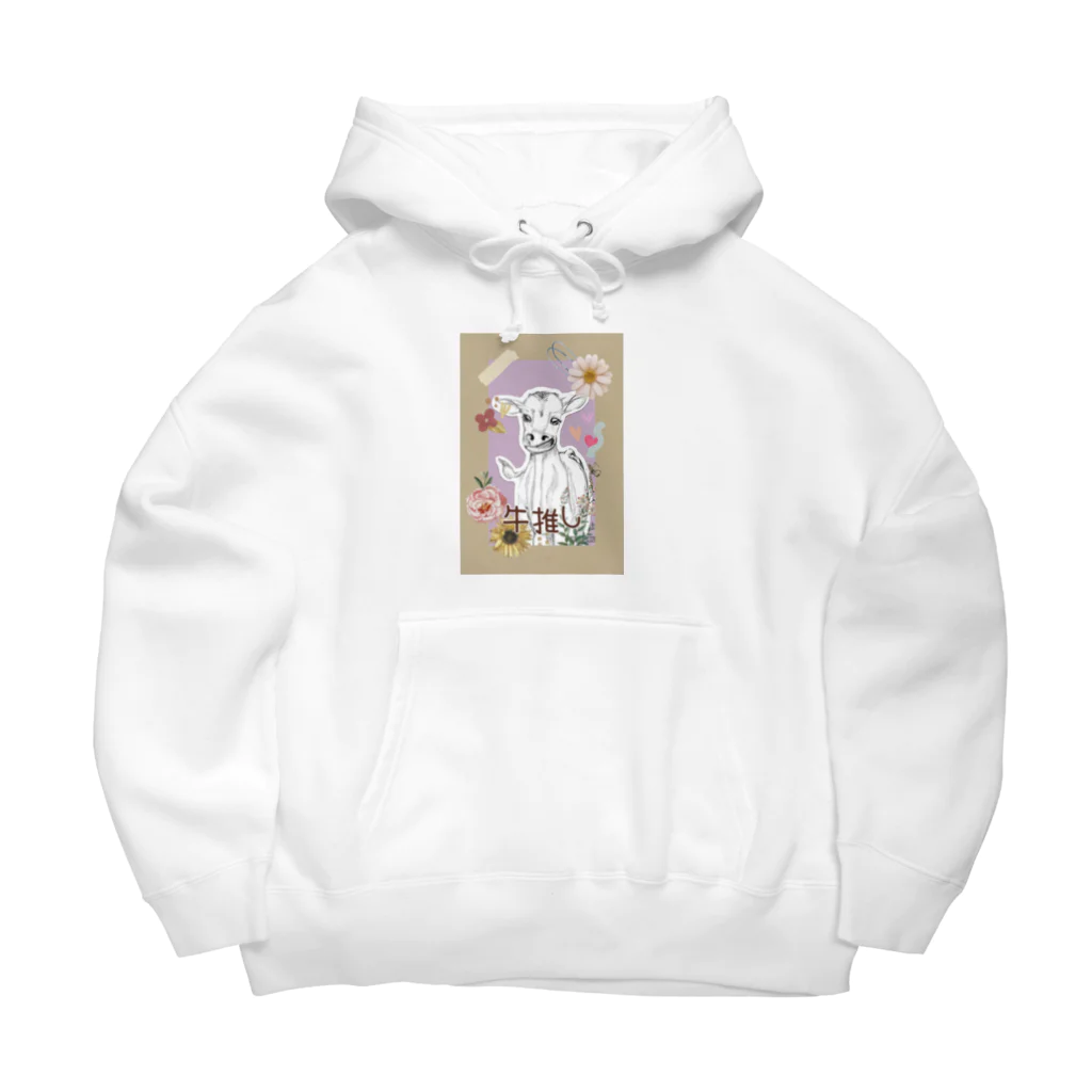 牛推し部の牛推し部(子牛) Big Hoodie