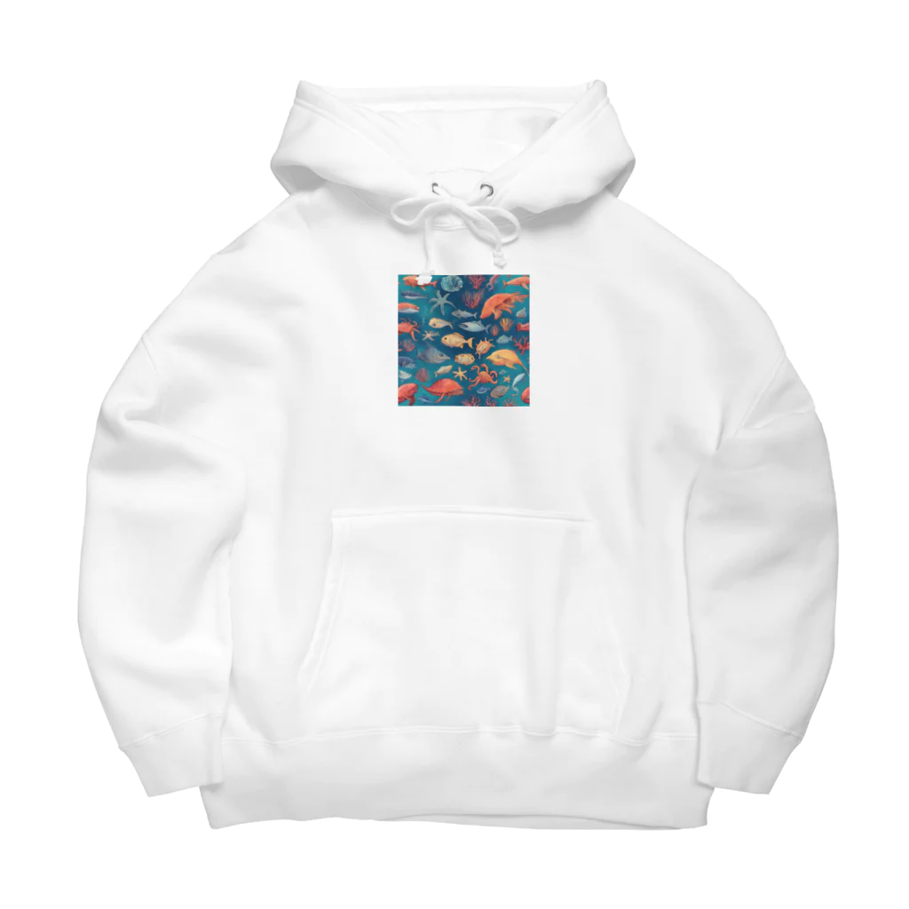 tmdayoの海洋生物 Big Hoodie