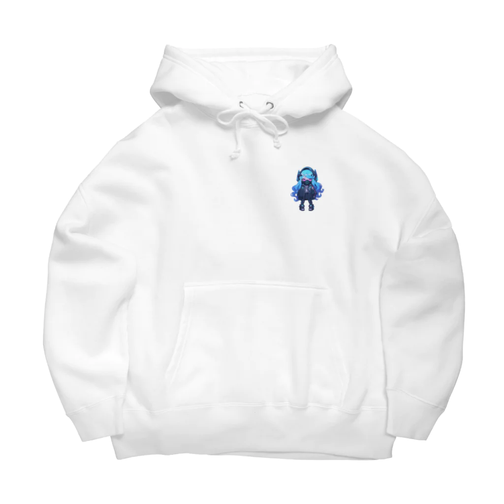 星々羅あむのサイバーパンクgirl Big Hoodie