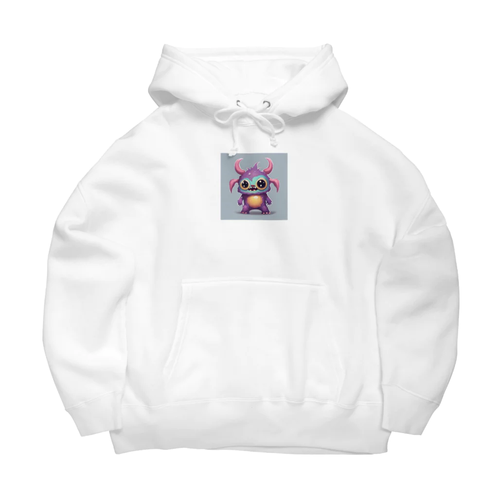 木馬の可愛いモンスター Big Hoodie