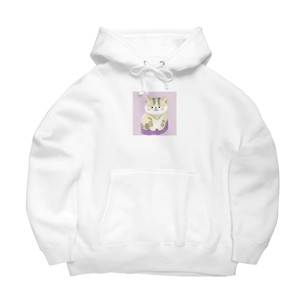 猫の水彩画の猫の水彩画グッズ Big Hoodie