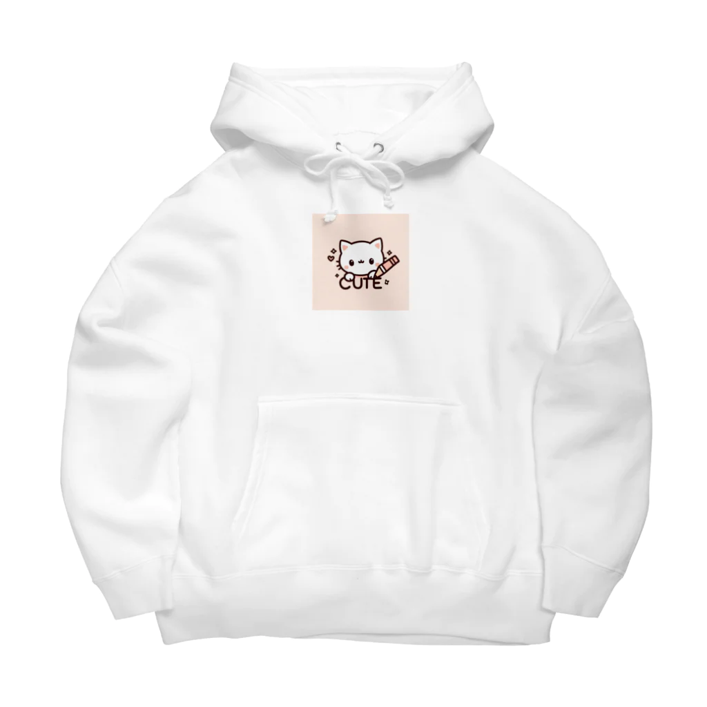 mini_asuのCut 猫 Big Hoodie