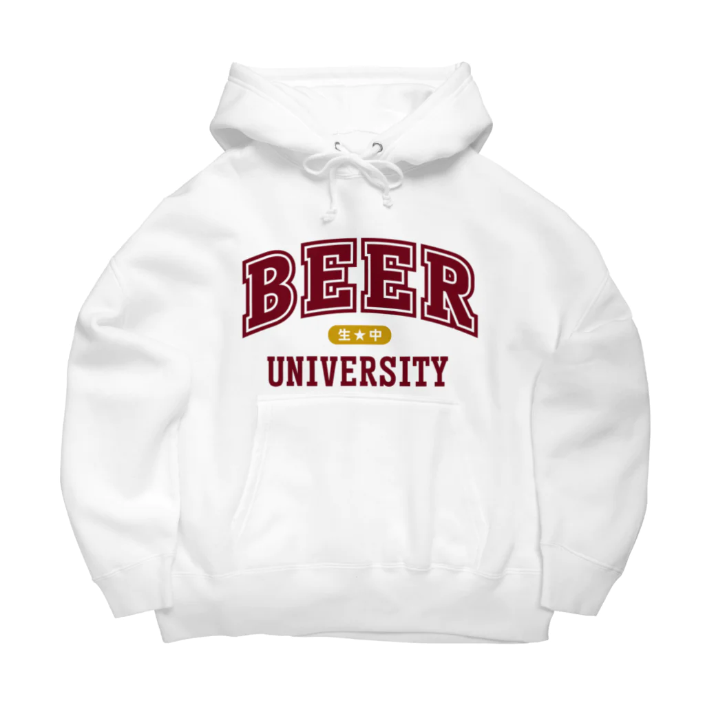 tonikakusakeのBEER UNIVERSITY ビール大学 エンジ ビッグシルエットパーカー