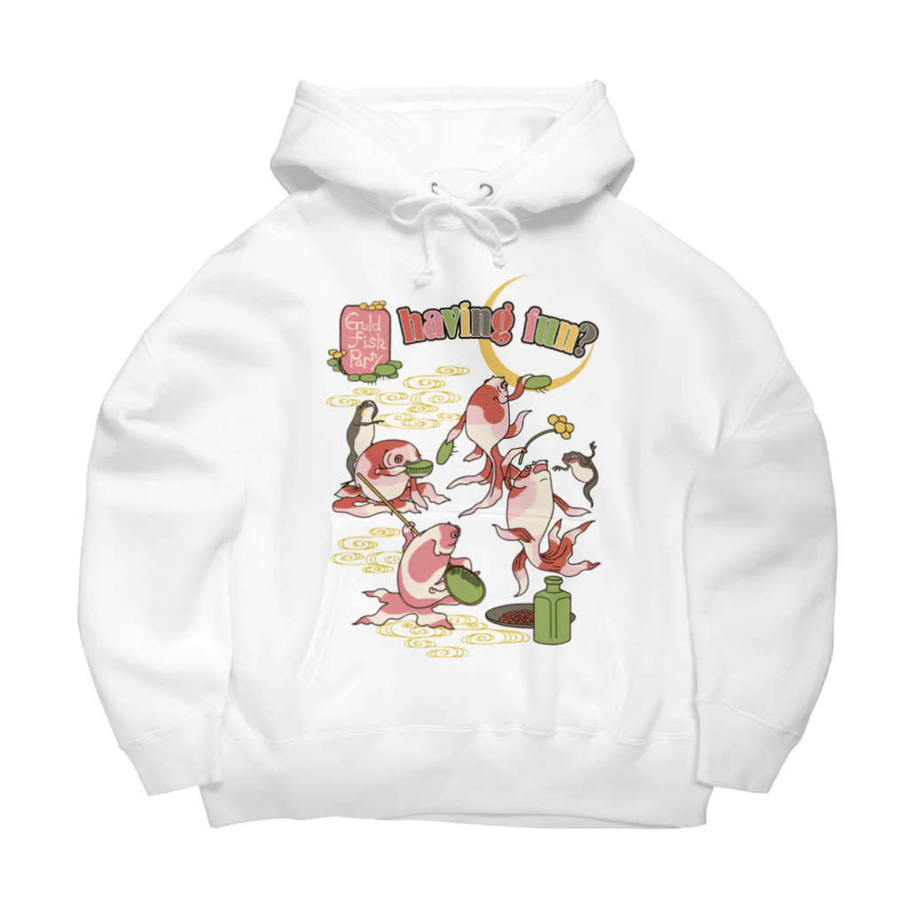 HIGEQLOのg​o​l​d​f​i​s​h​ ​p​a​r​t​y Big Hoodie