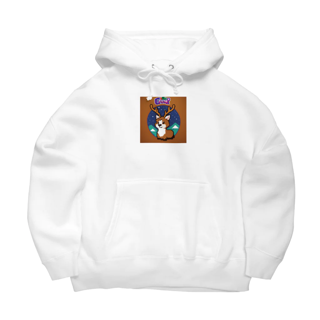 おしゃれなグッズ集のトナカイのドット絵　トナドット Big Hoodie