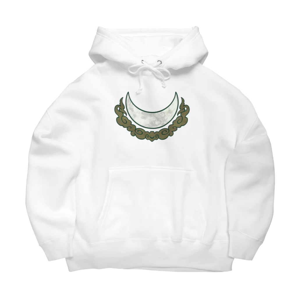 竹条いちいのツキノワ moss green Big Hoodie