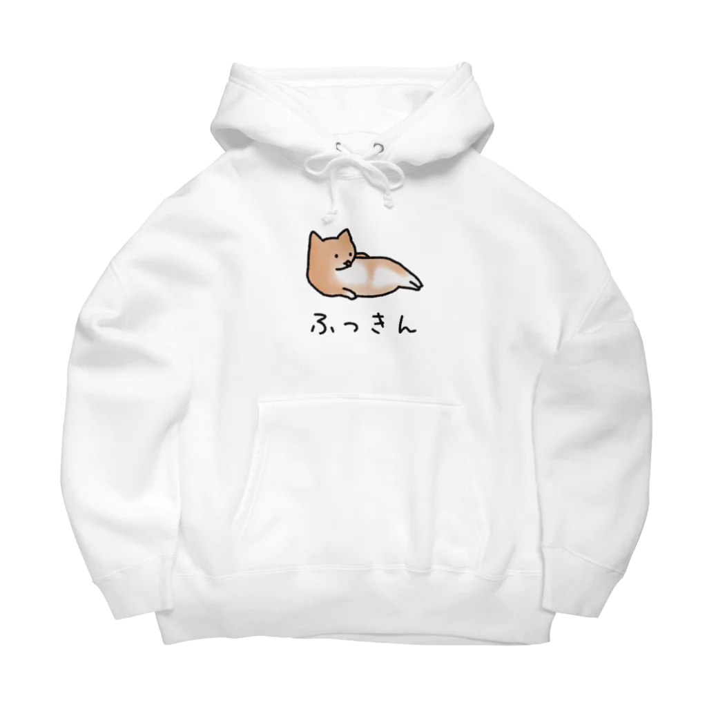 ねこなにもわからん の[筋トレ猫シリーズ]ふっきんねこちゃん[茶白猫] Big Hoodie