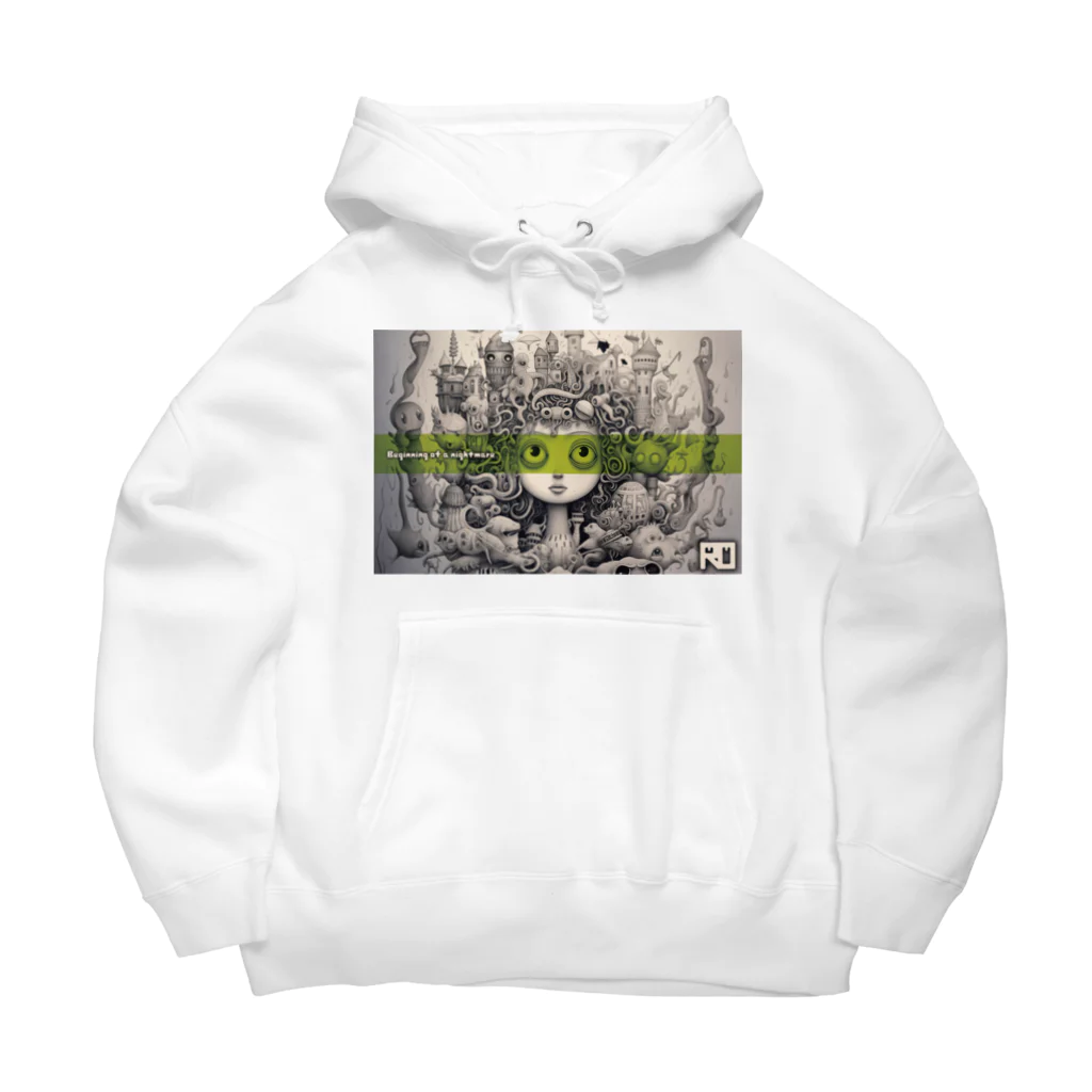 ROのBeginning of a nightmare 2 (Green Line) Big Hoodie