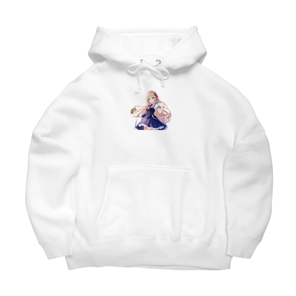 かわいい女の子とシュールな絵のアリスマーガレットちゃん Big Hoodie