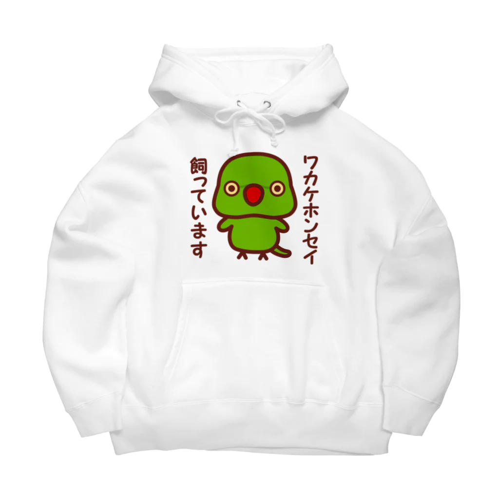 いんこ屋堂のワカケホンセイインコ飼っています（ノーマル/メス） Big Hoodie