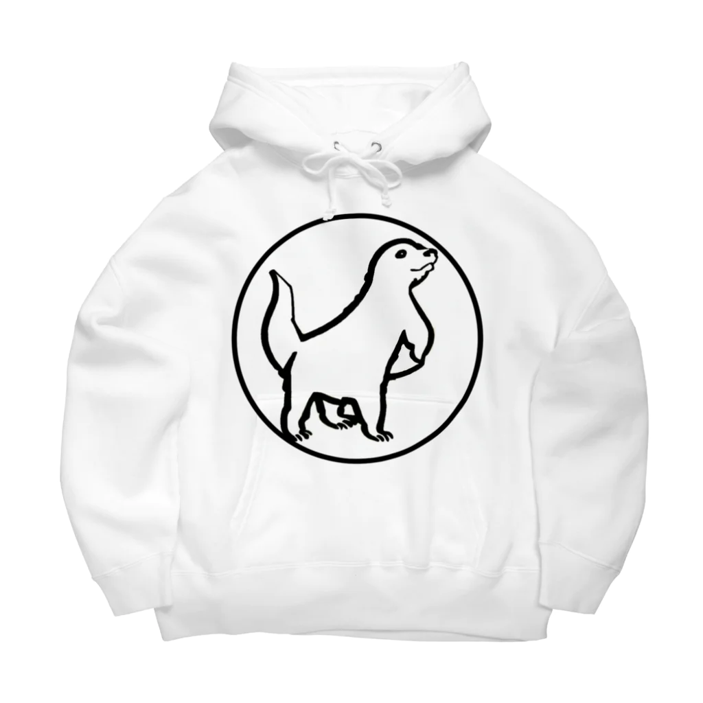 夢幻カワウソくんのお店のロゴマーク風カワウソくん Big Hoodie