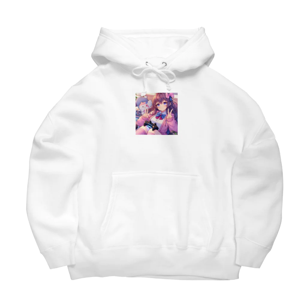 luckyTigerのゲーム女子 Big Hoodie