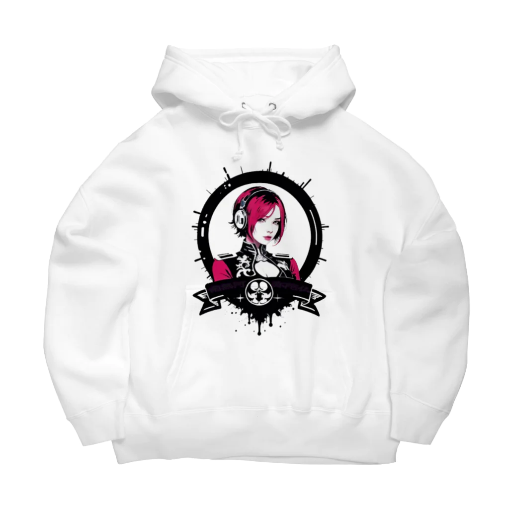 くるあとのCyberpunk DJ girl Big Hoodie