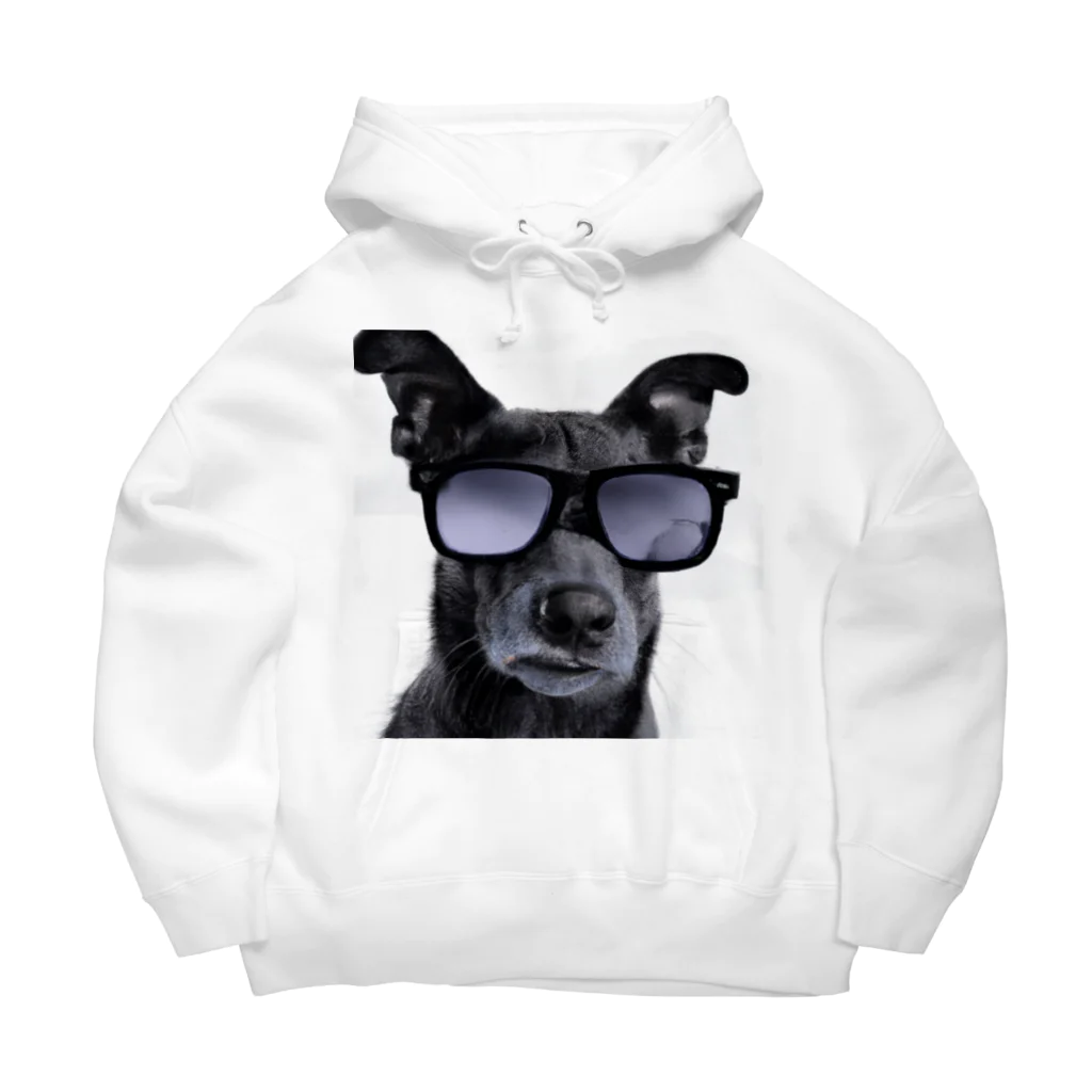 dogstagram.jpのサングラスをかけた犬 Big Hoodie