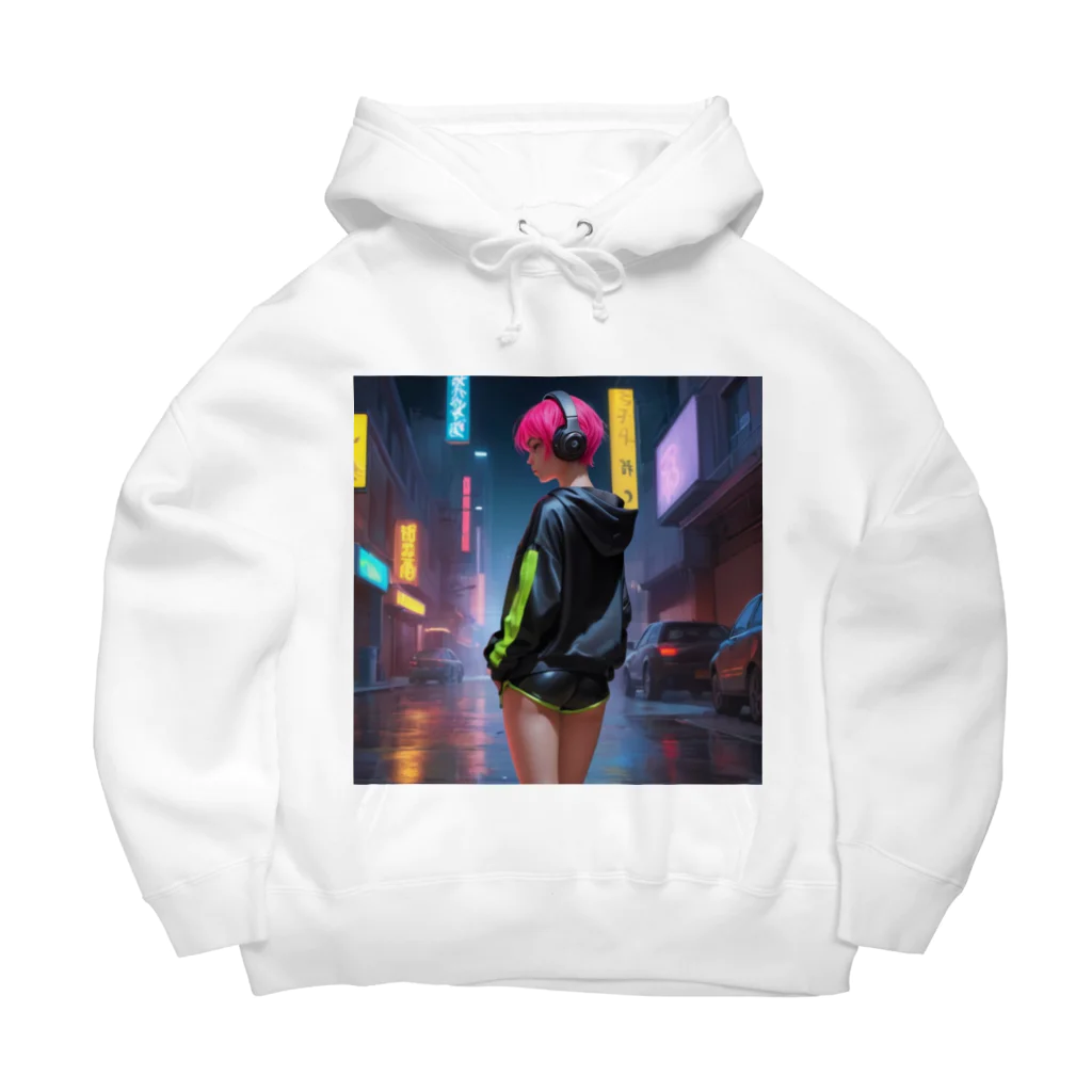 shiba9のCyber Girl Big Hoodie