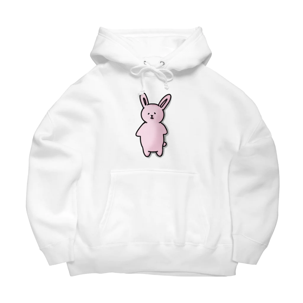 みつまめこshopのポテっとうさぎ Big Hoodie