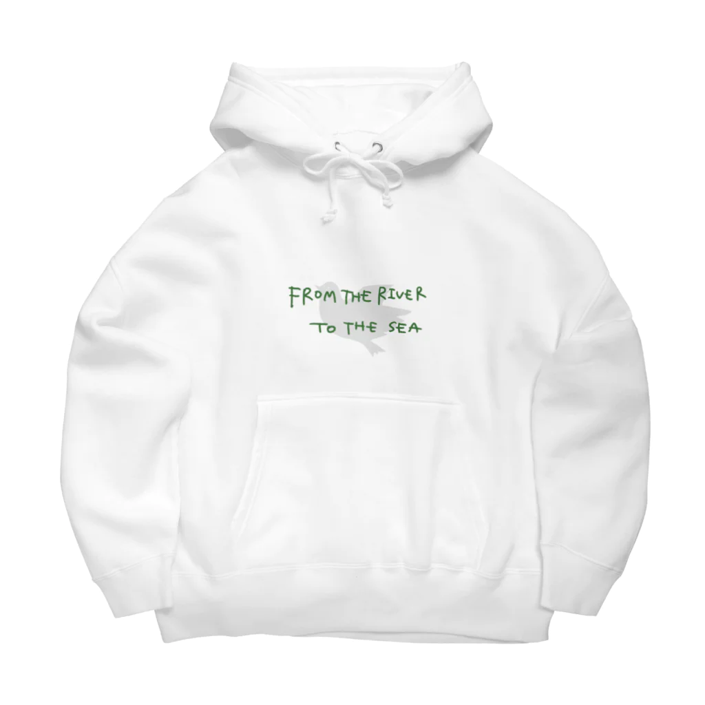 wa___meのFROM THE RIVER TO THE SEA Big Hoodie