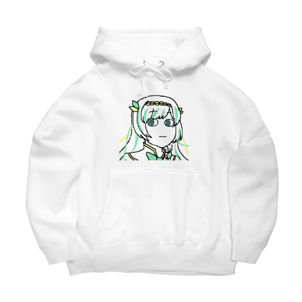 usabit.のぐっず屋さんのにゃこ師手描きルナティア・アヴィンスター Big Hoodie