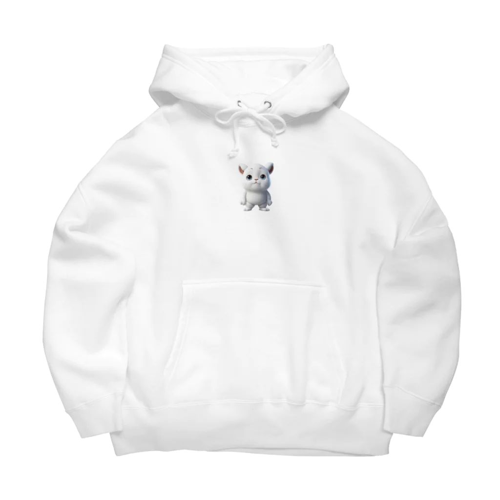 ブサカワ二頭身アニマルくんのブサカワ二頭身アニマル(背景無) Big Hoodie