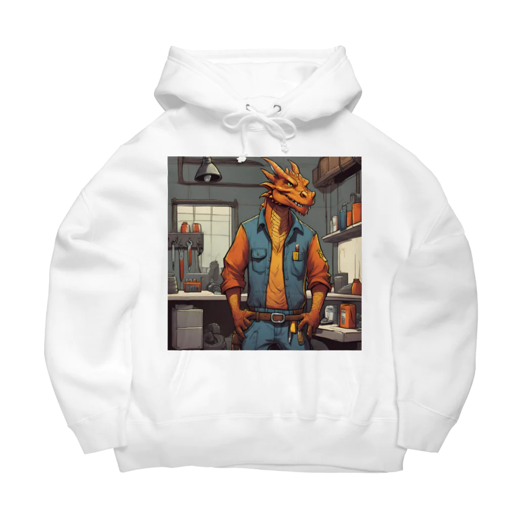 DORAGONIAの整備工ドラゴン Big Hoodie