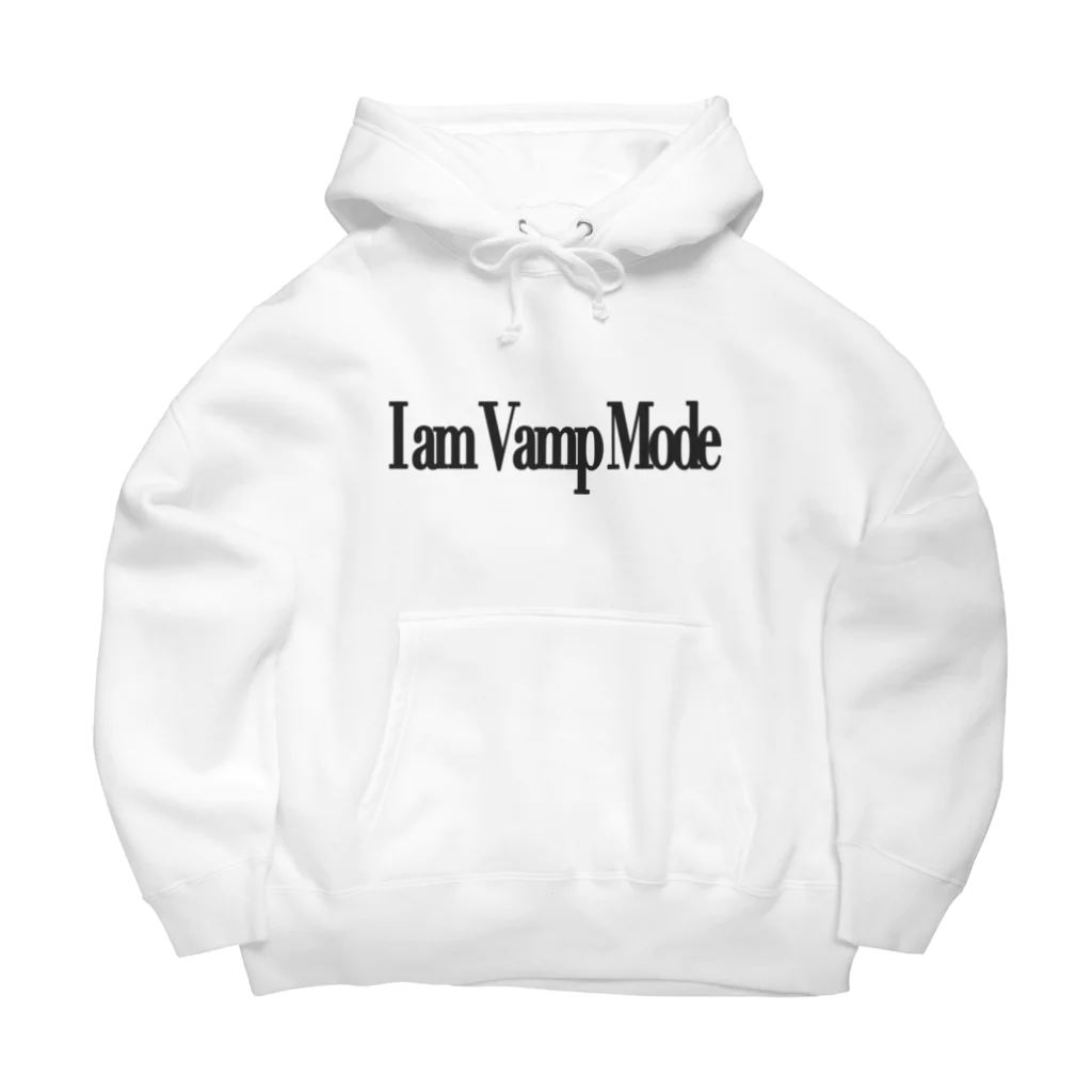 Vamp ModeのLogo(BLACK) Back print Big Hoodie | I am MUSIC ビッグシルエットパーカー