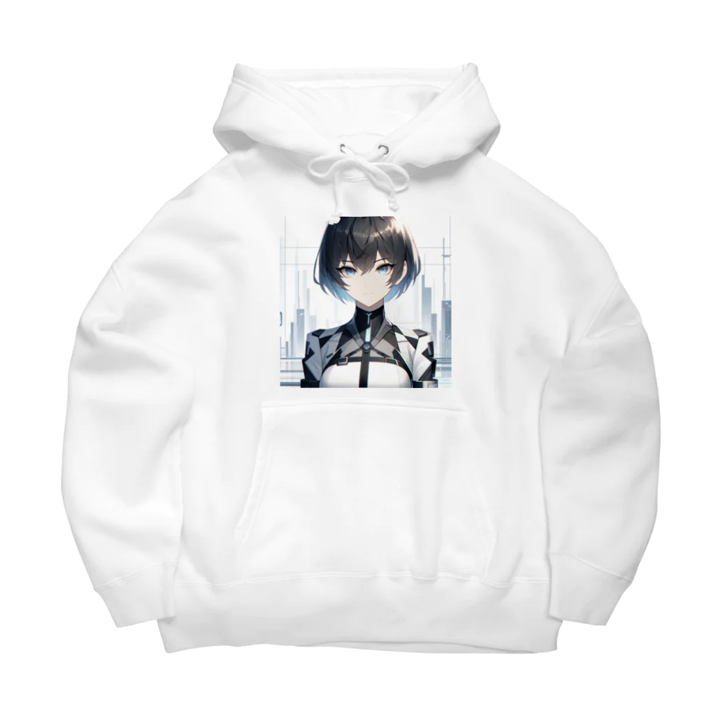 しんがんの未来的なAI美女 Big Hoodie