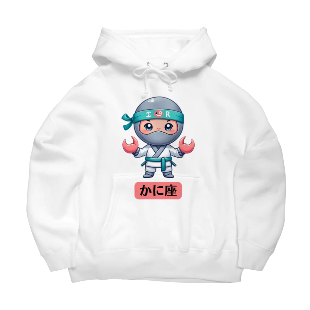 ニンニン忍者パンの可愛らしい忍者キャラクターの12星座シリーズ第4弾（かに座） Big Hoodie