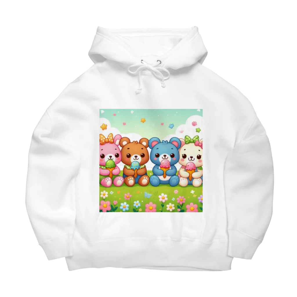 mitusan777の可愛いクマ４姉妹 Big Hoodie