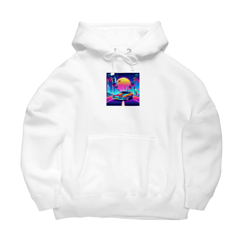 お茶目なドット絵のドッド絵車 Big Hoodie