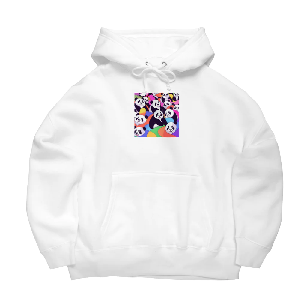 カラフルパンダズのカラフルパンダ大集合！ Big Hoodie