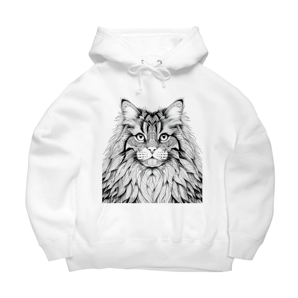 イケイケアニマルsのジオキャット・ノルウェージャンフォレスト Big Hoodie