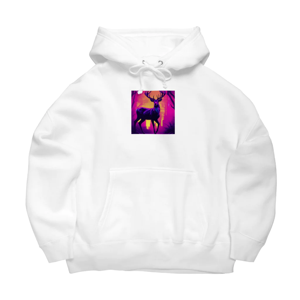 ZeroCreativeのネオンな鹿 Big Hoodie