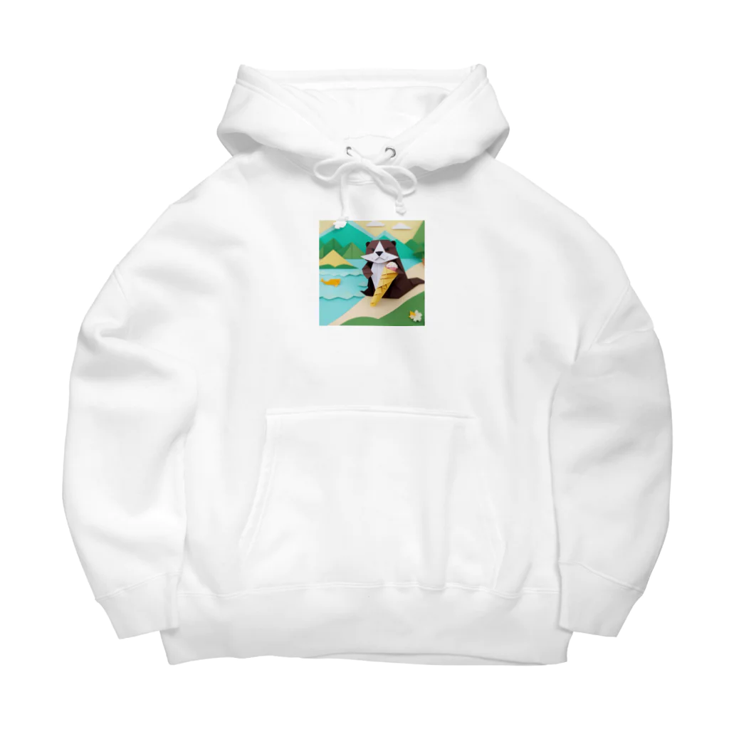 yumiceのice meets オリガミカワウソ Big Hoodie