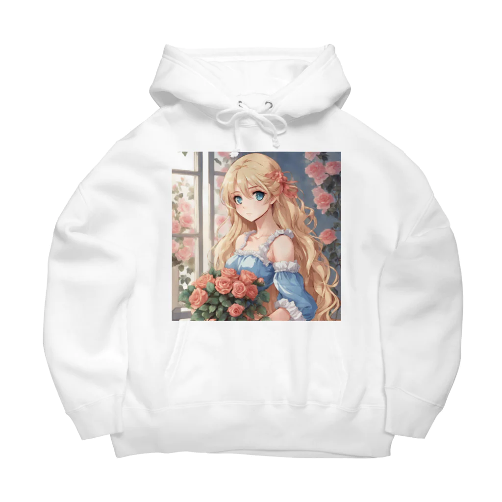 プリンゴブリンの花束バラ子さん Big Hoodie