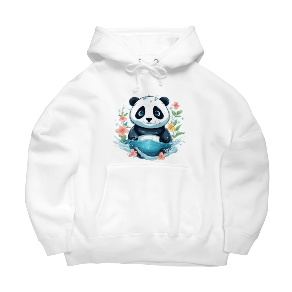 waterpandaの水中のパンダ Big Hoodie