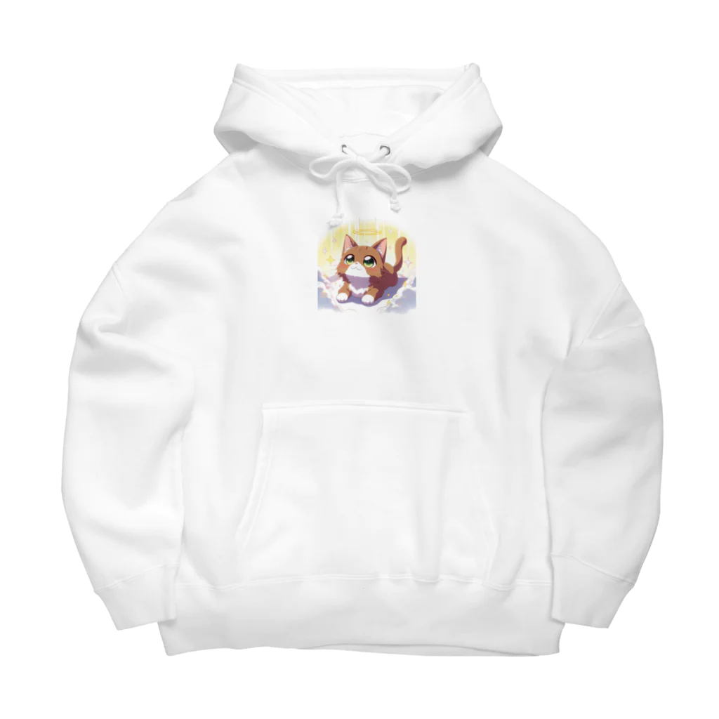 アニマルグッズストア　OPIの天国に来た茶色い猫 Big Hoodie