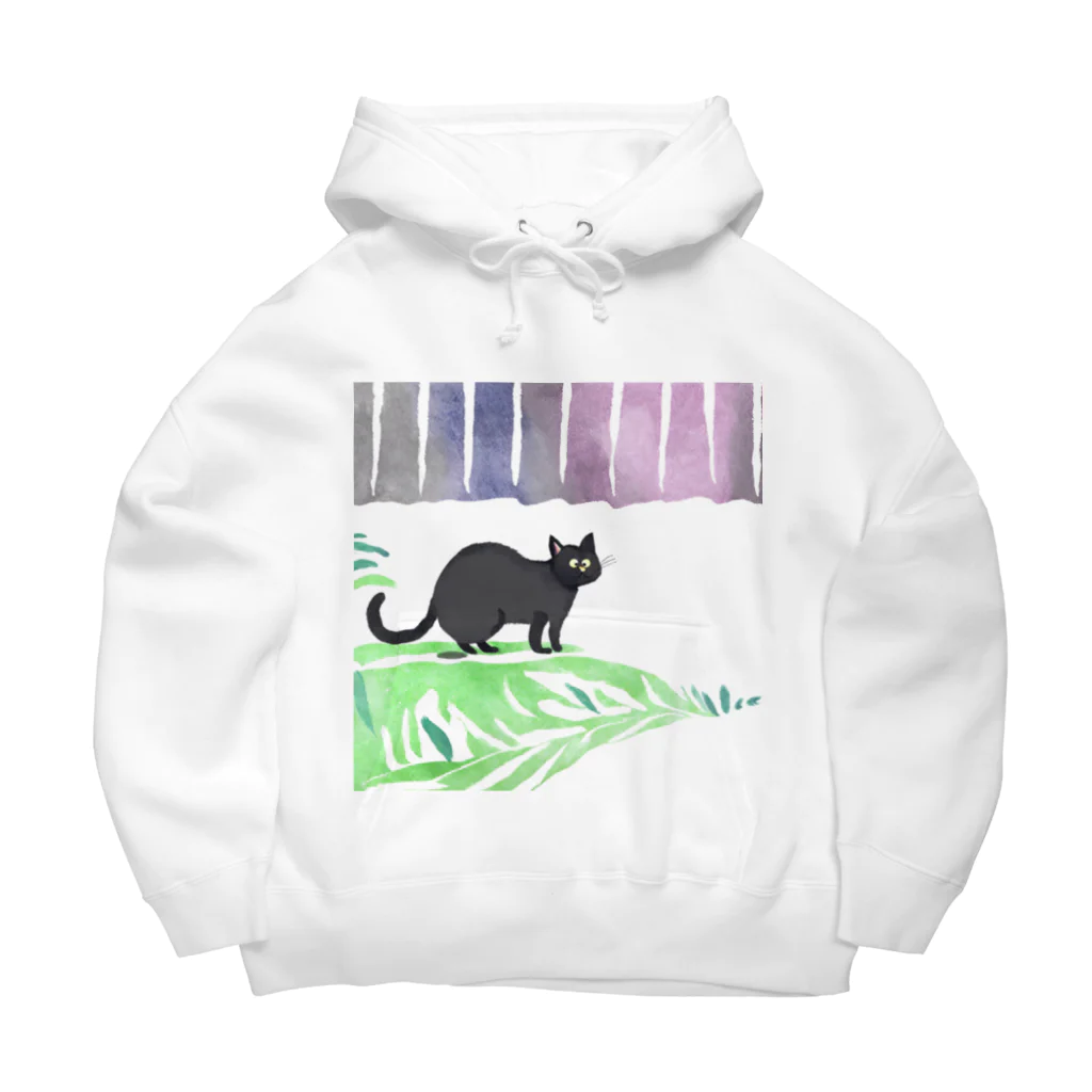 ta-ya_sのなんか抜けてる黒猫 Big Hoodie