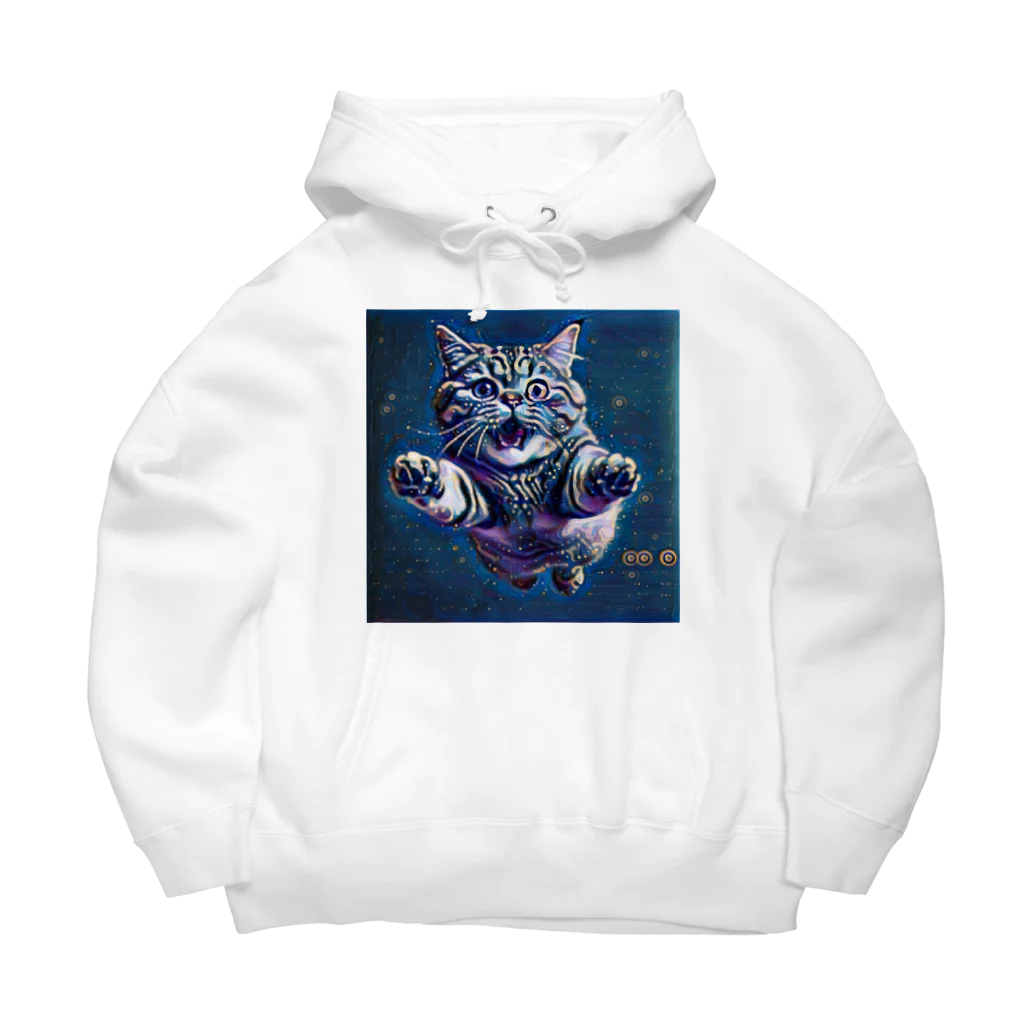 猫田丸尾の飛ぶ猫田 Big Hoodie