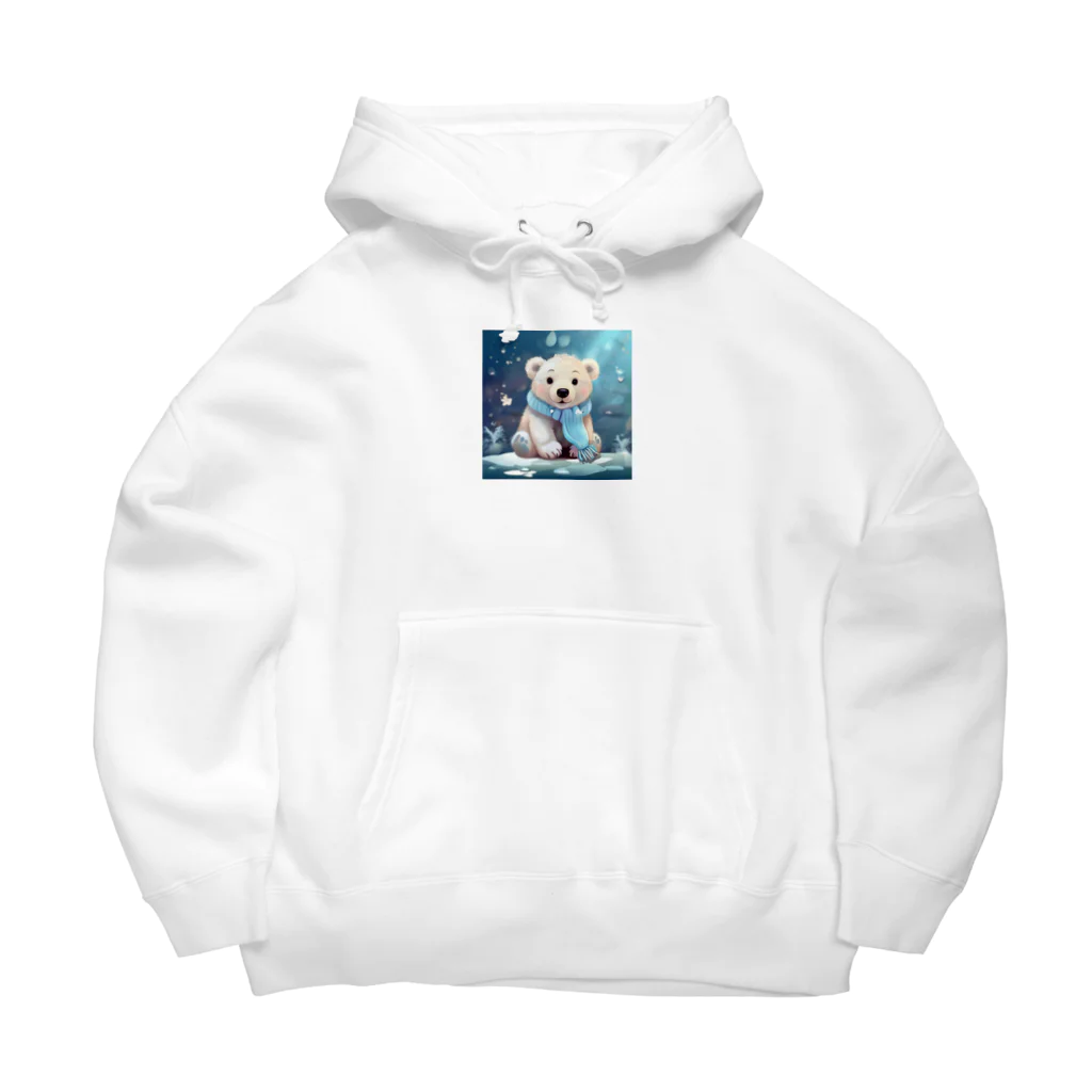 りんりんの可愛いシロクマちゃんショップ　かわいいよ！のしろくまちゃん Big Hoodie