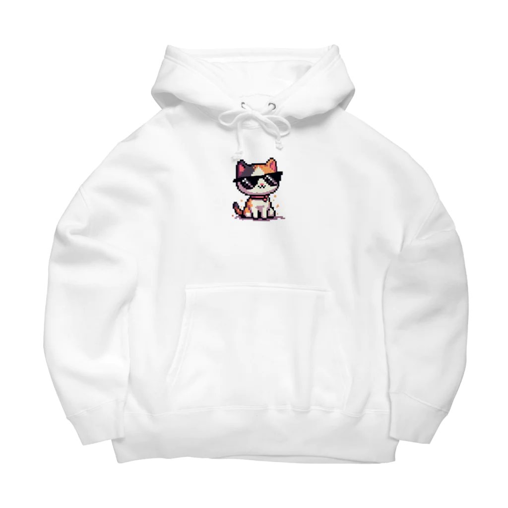 BinaryStoreのサングラスをかけた三毛猫 Big Hoodie