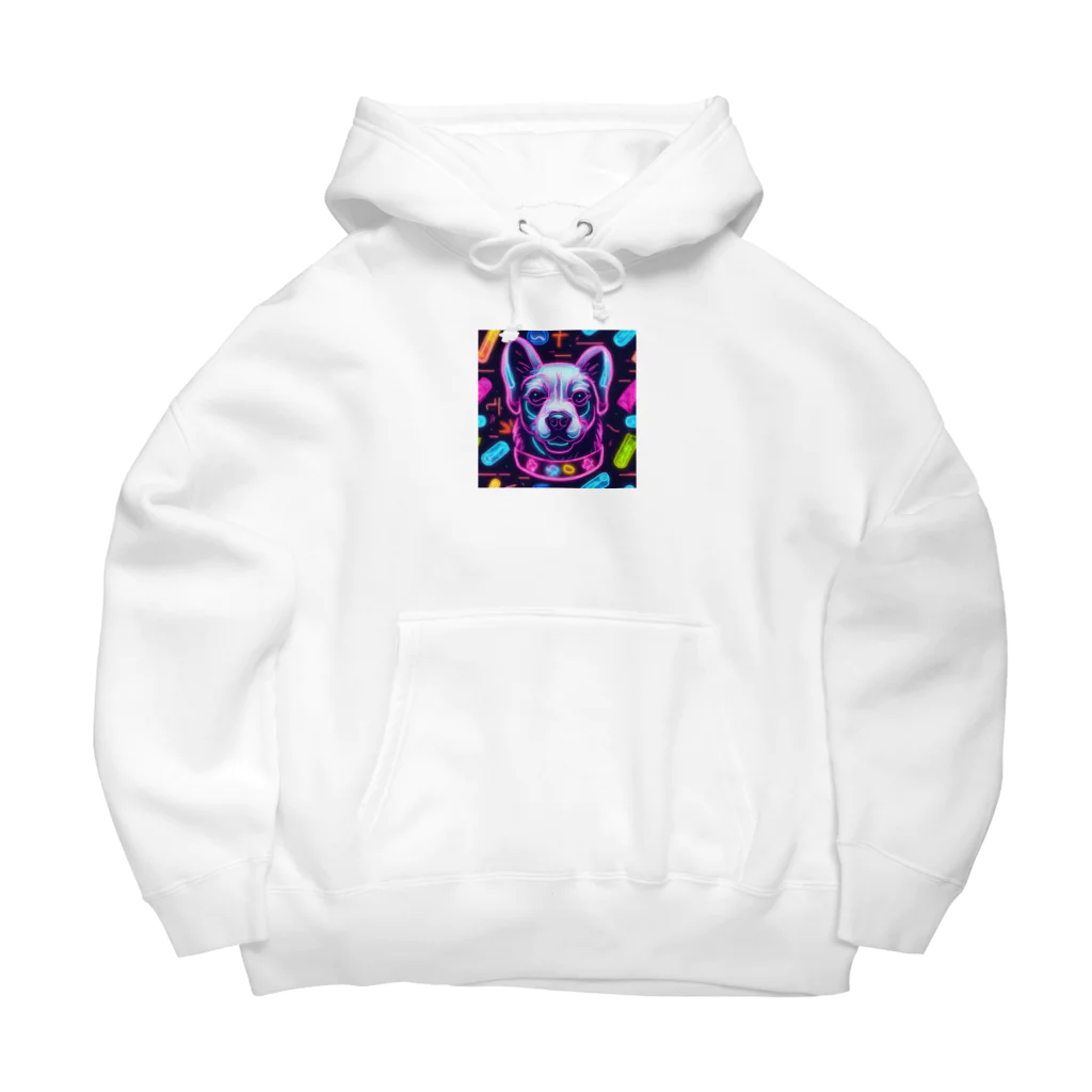 オダチャンショップのneon dog Big Hoodie