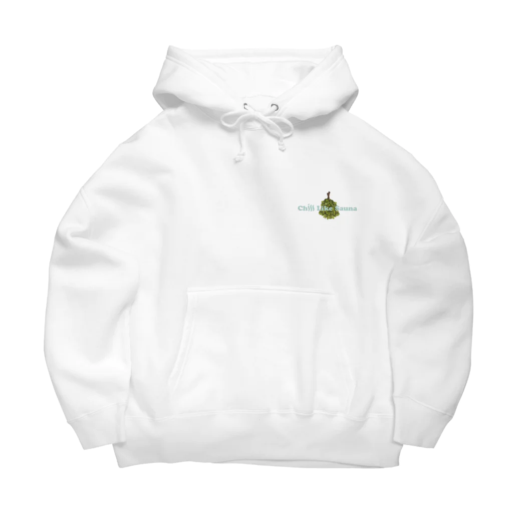 Chill Like Sauna official suzuriのVIHTA OVERSIZE HOODIE【WHITE】 ビッグシルエットパーカー