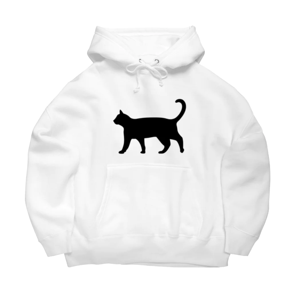 Teatime ティータイムの黒猫は見ていた　ねこ Big Hoodie