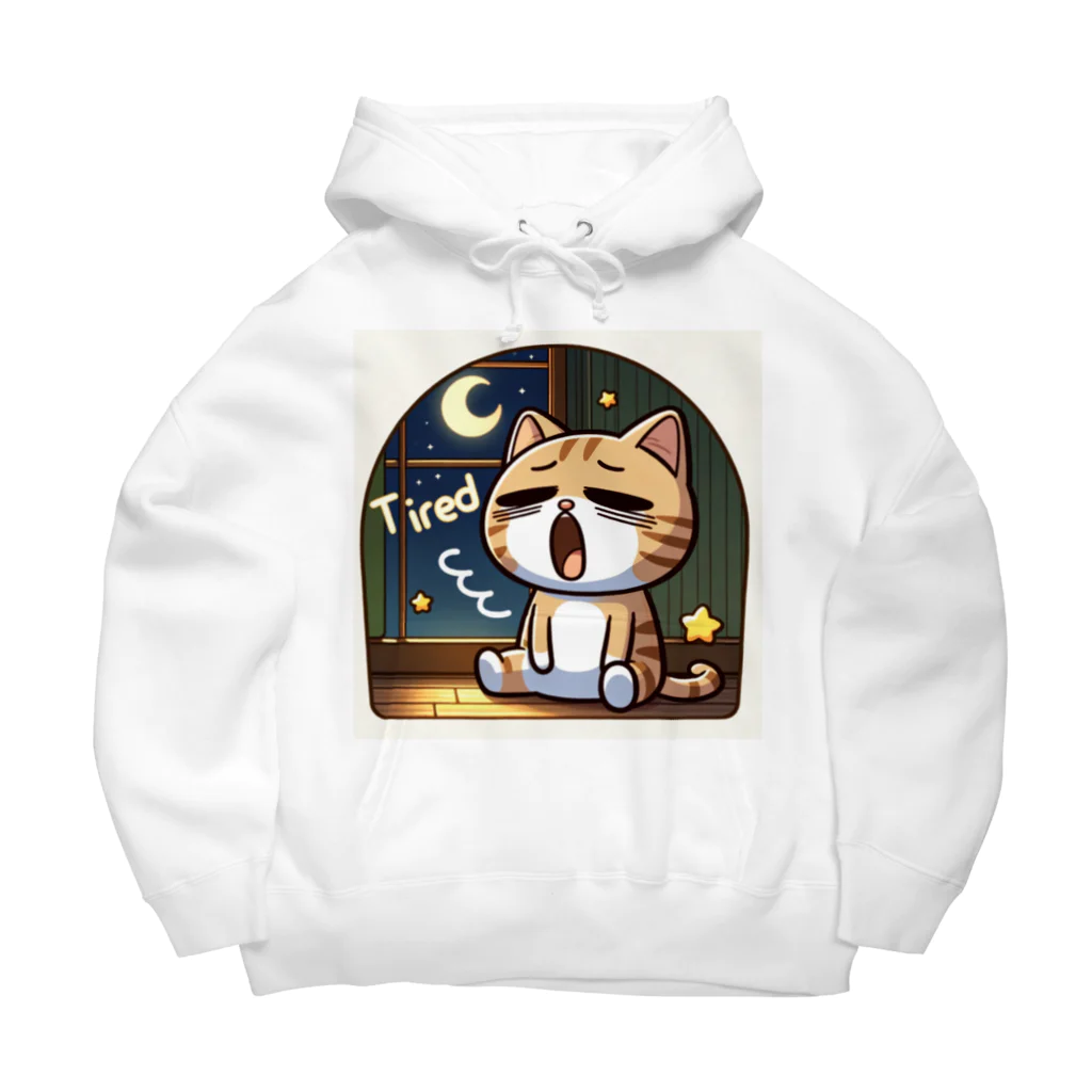 mimikkyu322のTired cat 5 Big Hoodie