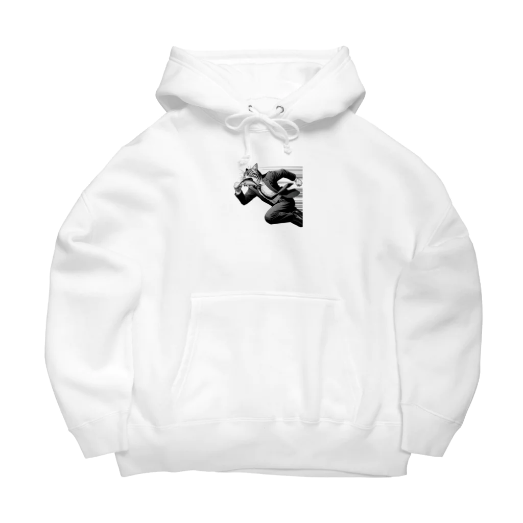 ありSHOPのビジネスキャットのランチタイム Big Hoodie