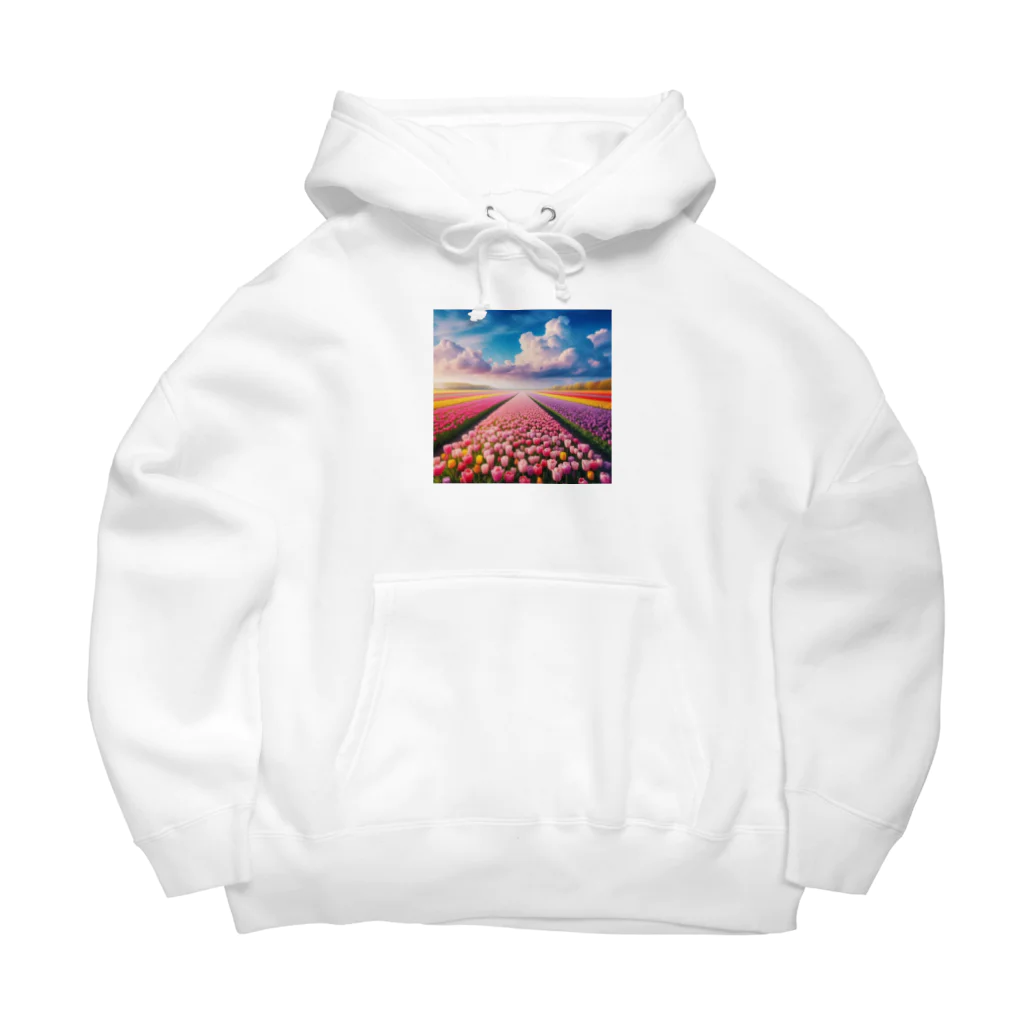 終わらない夢🌈の壮大な風景✨チューリップ🌷バージョン🌈 Big Hoodie