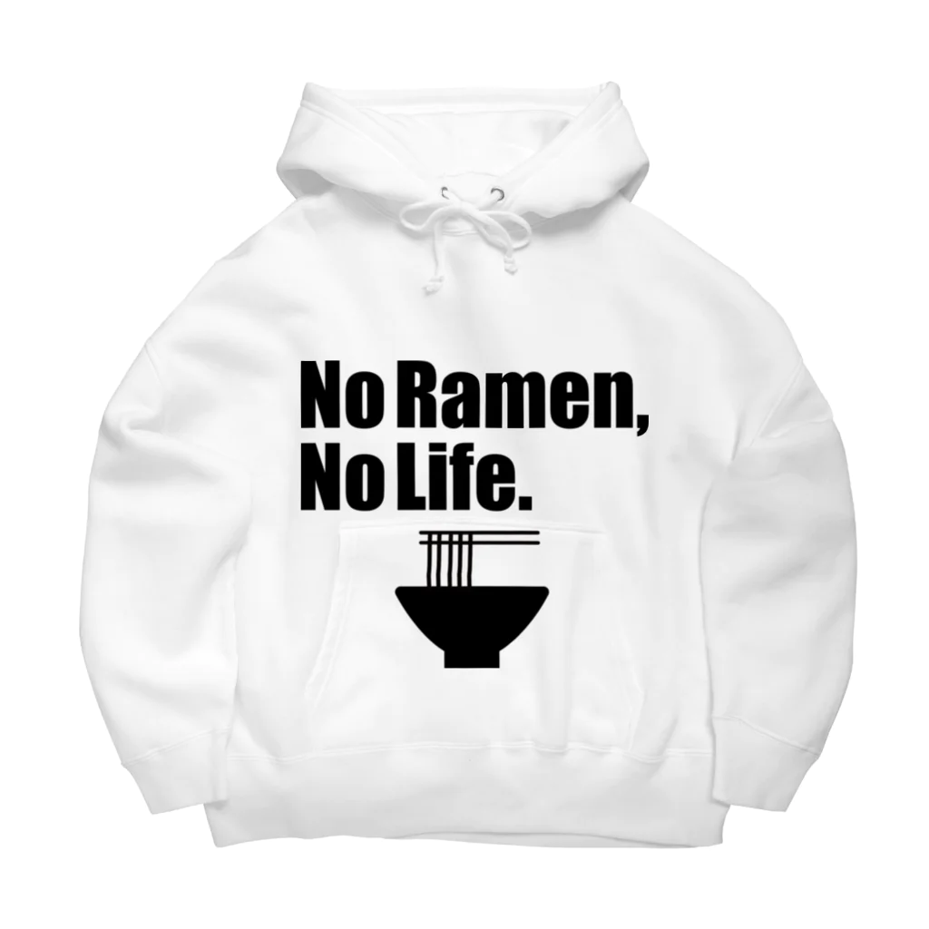 ラ道のNo Ramen, No Life. ビッグシルエットパーカー